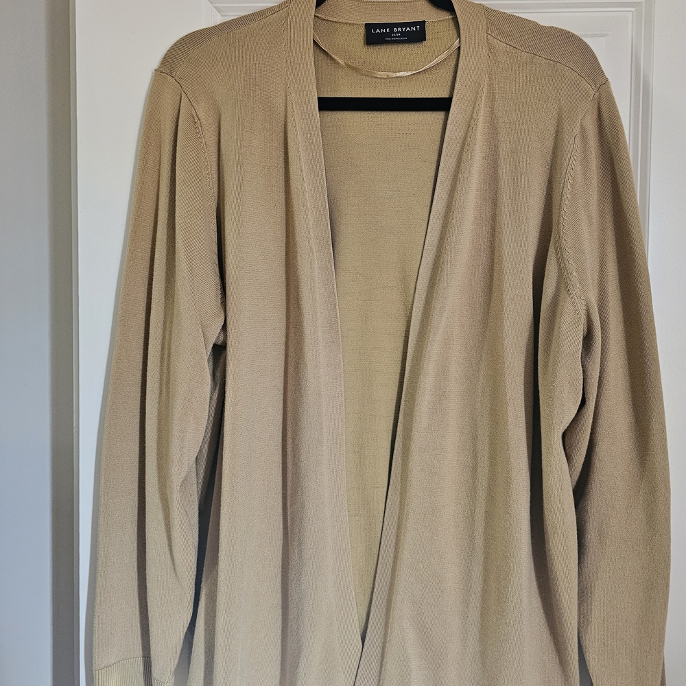 Lane Bryant Women's Cardigan in Tan
